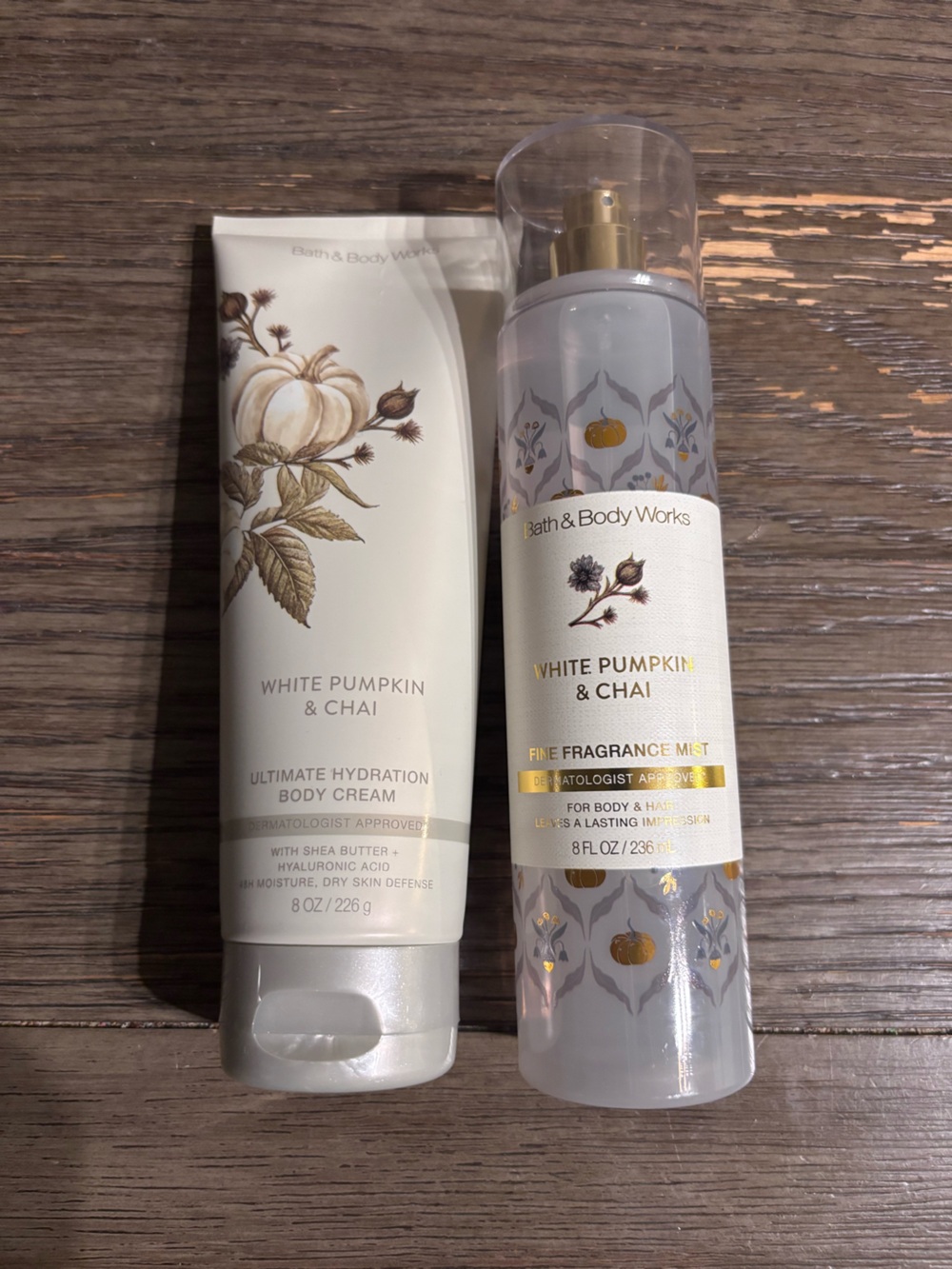 Bath & Body Works White Pumpkin & Chai Ultimate Hydration Body Cream - White